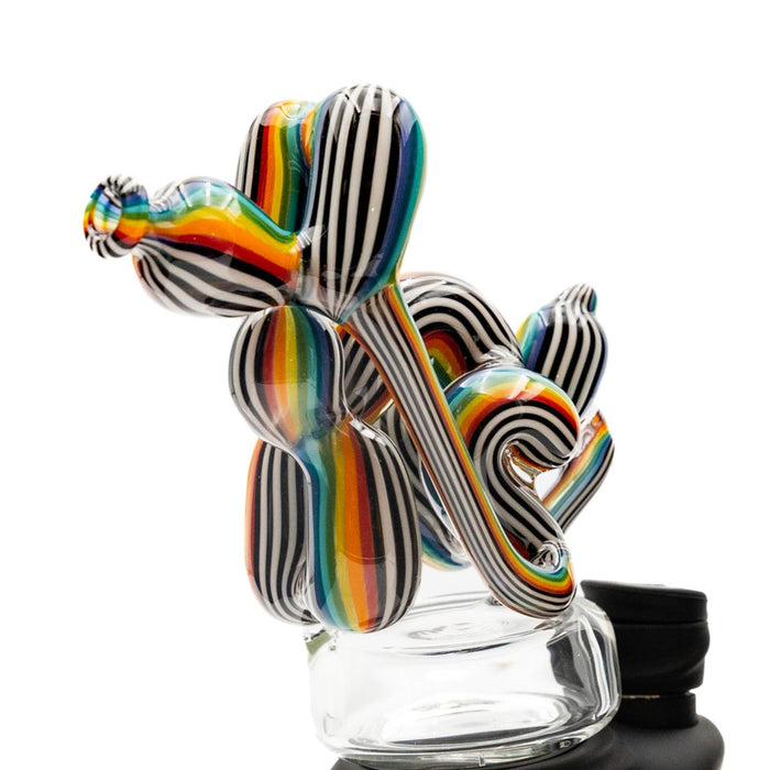 Blitzkriega Glass Rainbow Ripple Shitter CARTA Top Attachment